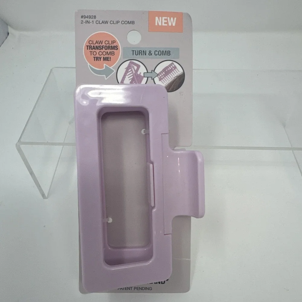 5 Conair Large Pink Claw Hair Clip for Updos and Loose Buns All Day Hold